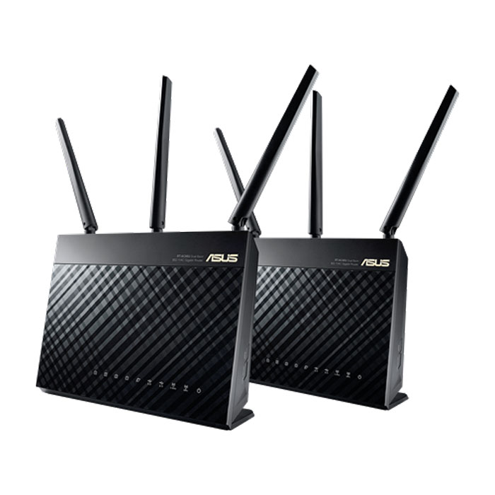 techxzonASUS RT-AC68U AiMesh (2 Pack) AC1900 Dual Band Gigabit Wifi Router Price in Bangladesh