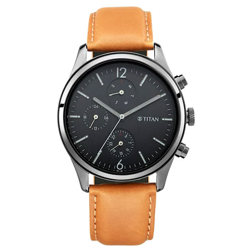 techxzon-com-Titan-NP1805NL02-Black-Dial-Leather-Strap-Watch-Price-in-Bangladesh