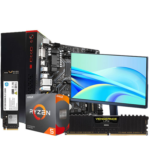 AMD Ryzen 5 5600G 8GB 250 SSD 21.45” FHD Desktop PC Price In Bangladesh -  Best Electronics and Computer Store in Bangladesh - TECHXZON
