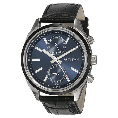 techxzon-com-Titan-Mens-Round-Dial-Leather-Strap-Watch-Price-In-Bangladesh