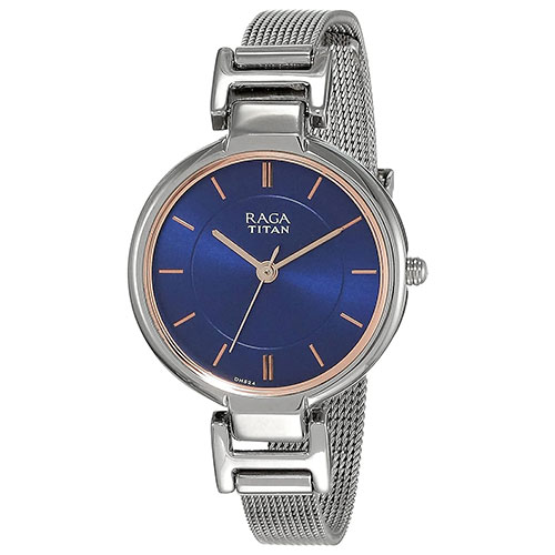 techxzon-com-Titan-Raga-Viva-Analog-Blue-Dial-Metal-Strap-Womens-Watch-2608-Price-In-Bangladesh