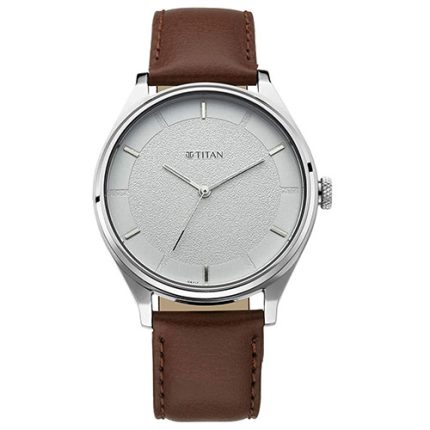 techxzon-com-Titan-Workwear-Watch-with-White-Dial-Leather-Strap-Price-In-Bangladesh