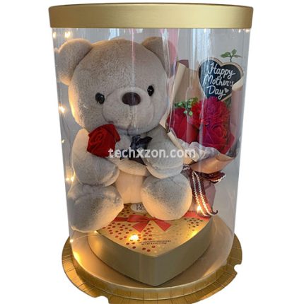 techxzon-com-Teddy-Bear-Soap-Flowers-Ferrero-Rocher-Chocolate-Gift-Set-Price-In-BD